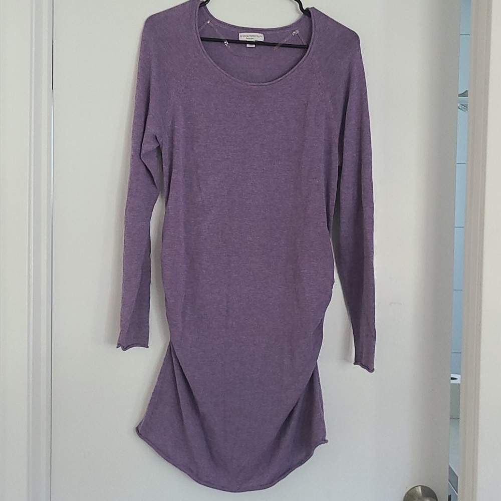 Maternity sweater dress